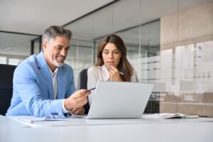 A lawyer advising a client who is interested in a pre-settlement loan.